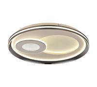 Plafonnier LED, effet 3D, CCT, fonction mémoire, couleur sable, D 50 cm