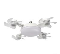 Plafonnier LED efficace avec télécommande et trois options de couleur pour la décoration de la maison (quatre têtes)