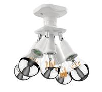 Plafonnier LED Elektra 5 flammes incl. 5x ampoules E27 (blanc chaud 29,1W