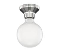 Plafonnier LED Elektra Porcelaine argentée Boule incl. E27 G125 Lampe extra [EEK: D]