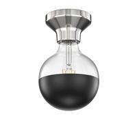 Plafonnier LED Elektra porcelaine argentée sphère incl. E27 G125 miroir de [EEK: F]