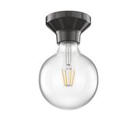 Plafonnier LED Elektra Porcelaine noire Boule incl. lampe E27 G125 [EEK: E]