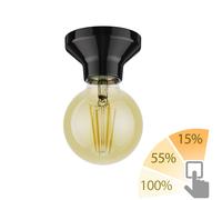 Plafonnier LED Elektra porcelaine noire in 27 LED or max. 818lm