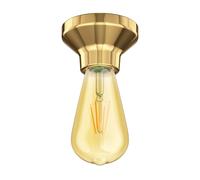Plafonnier LED Elektra porcelaine or in mpoule E27 3,83W extra-chaud-blanc
