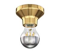 Plafonnier LED Elektra porcelaine or in 27 tête miroir lampe 667lm
