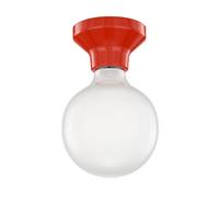 Plafonnier LED Elektra Porcelaine rouge Boule incl. E27 G125 Lampe extra mate [EEK: D]