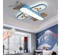 Plafonnier LED en Forme d'avion pour Enfants - Lustre Moderne à intensité Variable avec télécommande, idéal pour Les Chambres de garçons et de Filles, Les Salons, Les Bureaux et Les salles à