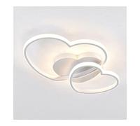 Plafonnier LED en Forme de cœur, Style Mid-Century, Design Moderne et Romantique, en Acrylique, idéal pour Une Chambre de Fille, Une Maternelle ou Un Salon.