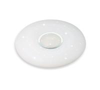 Plafonnier LED en forme de dôme, lampe de salon en métal blanc, télécommande, changeur de couleurs, intensité variable