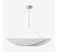 Plafonnier Led En Tissu Zelvon Blanc ↔︎ 80 Cm Blanc