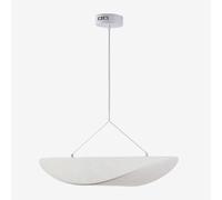 Plafonnier Led En Tissu Zelvon Blanc Blanc