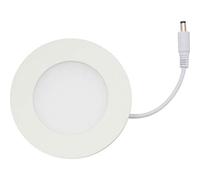Plafonnier LED encastrable - 4 W - Blanc neutre (~ 4500 K) - Spot rond encastrable plat, blanc