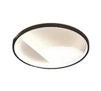 Plafonnier LED encastré à intensité variable, 3 températures de couleur - Ultra fin 5 cm - Noir - for couloir, cuisine, chambre(A 17.7in)