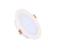 Plafonnier LED encastré Downlight Blanc Froid/Chaud Panneau Lumineux Rond Antibuée Spots Plats pour Salle de Bain Cuisine Couloir Scène Bureau 3000k/4000k/6