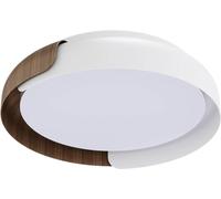 Plafonnier LED encastré près du plafond 5CCT 18,1 pouces, finition noir mat et blanc, avec abat-jour en acrylique,pour diverses pièces