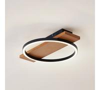 Plafonnier LED Galad Lindby, dimmable, bois clair, Salon / Salle à manger, Bois, Moderne, Plafonnier LED