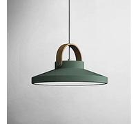 Plafonnier LED géométrique en bois, luminaire suspendu pour îlot de cuisine, mini lustre 12 W, lampes à suspension nordiques, lanterne moderne pour chambre à coucher, salle à manger/vert-6000 K WZSS