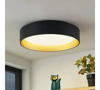 Lindby LED Plafonnier Gracjan à intensité variable (Moderne) en Noir e. a. pour Salon & Salle manger (1 lampe,à), Eclairage Lampe Luminaire Plafond Eclerage