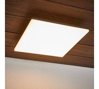 Plafonnier LED Henni, IP65, capteur, 30x30 cm, anthracite Henni Lucande, gris, Moderne, Plafonnier extérieur LED