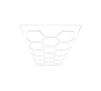 Plafonnier LED Hexagonal 14 Lampes & Cadre Garage Magasin Salle Nid d'abeille