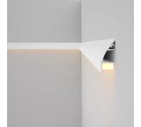 Plafonnier LED indirect avec canal diffuseur, éclairage linéaire pour salon, chambre à coucher, 25,5 m