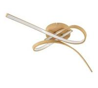 Plafonnier LED integrée Selvina 2 effet bois IP20 L.68 x l.28 cm Eglo