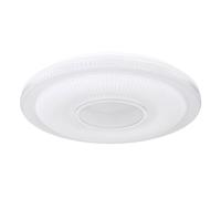 Plafonnier LED intelligent dimmable avec télécommande lampe de salon effet ciel étoilé, cristaux, 30W 2300lm blanc chaudblanc froid, DxH 50 x 8,8 cm