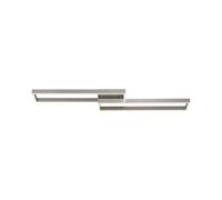 Plafonnier LED Intensité Variable en Argent Couloir Bureau 2700/4000/5000 K