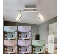 Plafonnier LED Intensité Variable RGB Télécommande Intérieur Cristal Grand Léger