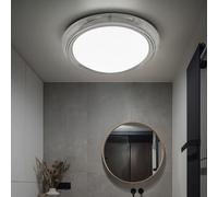 Plafonnier LED Lampe de Chambre Rond Couloir Transparent H 10 CM