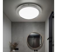 Plafonnier LED Lampe de Chambre Rond Couloir Transparent H 10 CM