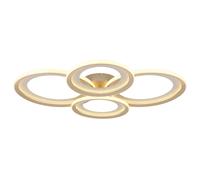 Plafonnier LED, lampe de couloir, anneaux réglables, couleur sable, L 85,5 cm