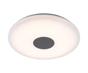 Plafonnier LED lampe de couloir éclairage salon spots chromés, 1x LED 24 watts 1680 lumen 3000K blanc chaud, 47,5x5,5cm, salon chambre