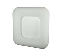 Plafonnier LED, lampe de couloir, intensité réglable, blanc, fer, télécommande, L 46 cm