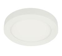 Plafonnier LED Lampe de couloir Lampe de cuisine Plafonnier blanc rond Lampe de salon, 24W 2100lm blanc chaud, DxH 24,5 x 3,5 cm