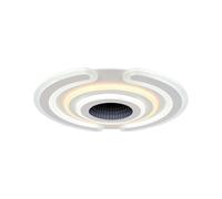 Plafonnier LED lampe de salon acier blanc dimmable télécommande L 52 cm