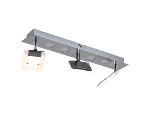 Plafonnier LED Lampe de salon Aluminium Nickel mobile L 45 cm
