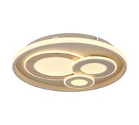 Plafonnier LED, lampe de salon, commutateur CCT, couleur sable, D 42 cm