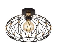 Globo Deckenleuchte Deckenlampe Salle à manger Cage Doré 1 Lumière LED Ø40 cm