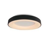 Plafonnier LED lampe de salon lampe de plafond métal noir diamètre 60 cm