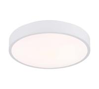 Plafonnier LED lampe de salon métal blanc mat CCT interrupteur coulissant D 33,2 cm