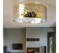 Plafonnier LED Lampe Décor Stanzungen Sommeil Chambre Design Lampe Or