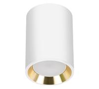 Plafonnier LED Lampe Rond Chloe en Blanc pour Remplaçables GU10 Spot