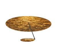Plafonnier LED Lederam C180 disc gold Ø25cm/base black H x Ø 3.5x9cm