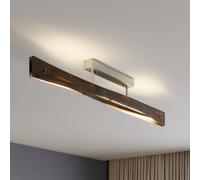 Plafonnier LED Lian Quitani, dimmable, marron, Salon / Salle à manger, Aluminium, Design, Plafonnier LED