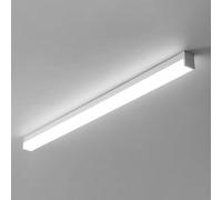 Plafonnier LED linéaire à Bande Longue, luminaire Minimaliste Semi-encastré pour Salle à Manger, Couloir, Bureau, Cuisine, îlot (Blanc 6000 K, 60 cm)