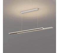 Plafonnier Led Linéaire de 110 Cm, Robuste Et Durable, À Intensité Variable, Couleur Or/Noir, Avec Télécommande, Pour Salle À Manger, Cuisine Ou Bureau./Sombre