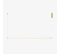 Plafonnier Led Linéaire En Métal (122 Cm) Bergene Or