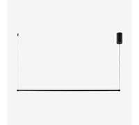 Plafonnier Led Linéaire En Métal (132 Cm) Bergene Noir