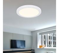 Plafonnier Lampe de salon Lampe de table à manger à intensité variable LED 24 watts CCT blanc opale